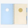 Notebook with page markers. A5