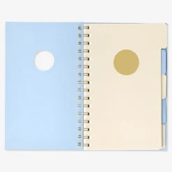 Notebook with page markers. A5