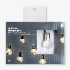 Outdoor string lights - Clear bulbs