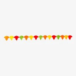 Paper garland with autumn leaves - 300 cm