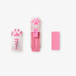 Paw eraser with pencil sharpener