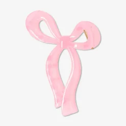 Pink bow hairclip