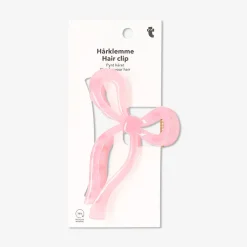 Pink bow hairclip