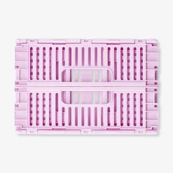 Pink collapsible storage box - 22 cm