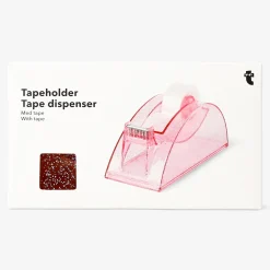 Pink glitter tape dispenser