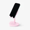 Pink heart smartphone stand