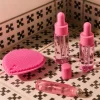 Pink travel set with dropper bottles - 4 pcs