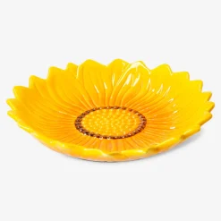Plate with embossed sunflowers - 20 cm