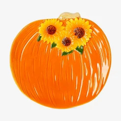 Plate with embossed sunflowers - 20 cm