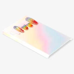 Press on nails - Rainbow rhinestones