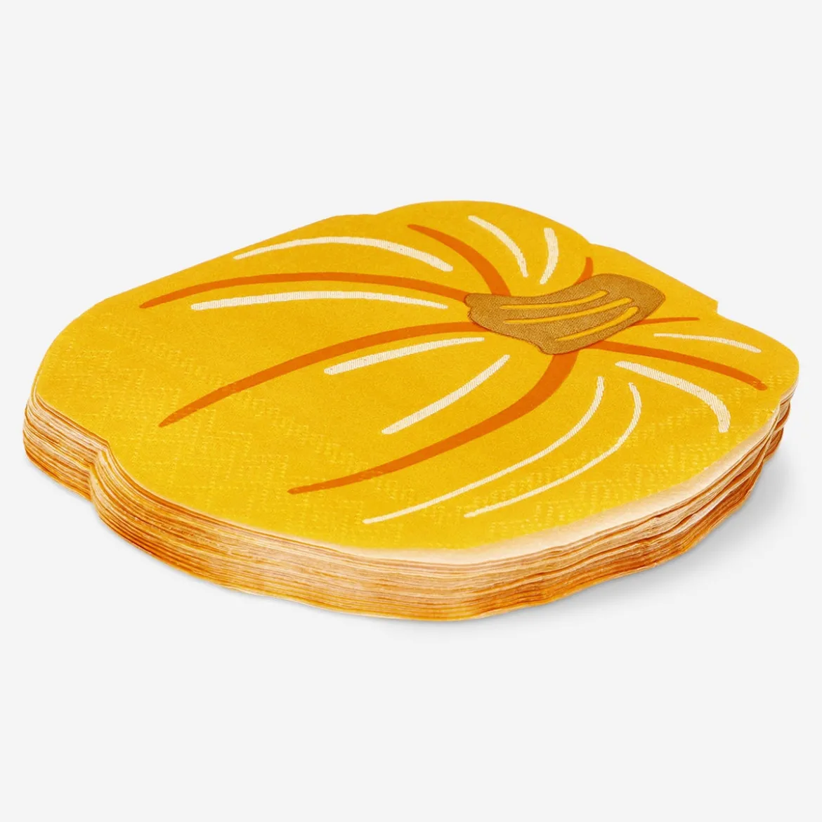 Pumpkin-Shaped Napkins - 15 pcs