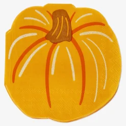 Pumpkin-Shaped Napkins - 15 pcs
