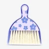 Purple dustpan set with flowers