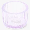 Purple glass tealight holder
