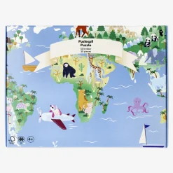 Puzzle - Illustrated world map