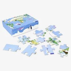 Puzzle - Illustrated world map