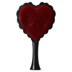 Red and black heart hairbrush