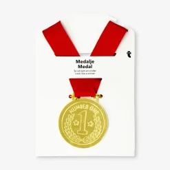 Red winner medal