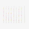 Reusable confetti straws - 8 pcs