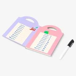 Reusable math learning book