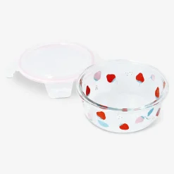 Round food container with berry print - 16 cm