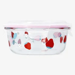 Round food container with berry print - 16 cm