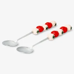 Salad servers with strawberries - 2 pcs