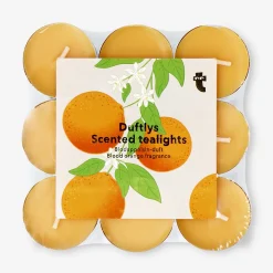 Scented tealights with blood orange fragrance - 18 pcs