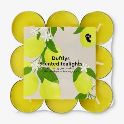 Scented tealights with citrus and green tea fragrance - 18 pcs