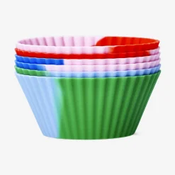 Silicone muffin baking molds - 6 pcs
