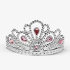 Silver tiara with gemstones - For kids