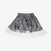 Skirt with silver metallic effect - 4 to 8 years