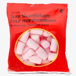 Sour marshmallows. Strawberry flavour