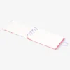 Spiral-bound floral notebook