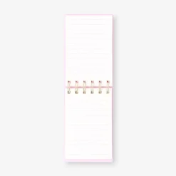 Spiral bound notepad with vase icon