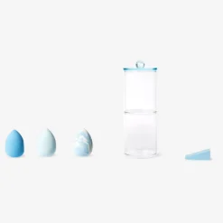 Stackable storage jar for makeup sponges
