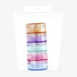 Stackable travel jars - 5 pcs