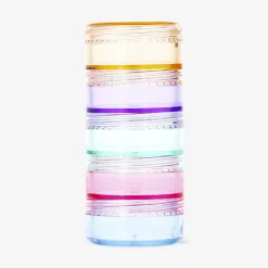 Stackable travel jars - 5 pcs