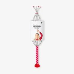 Striped head massager with diamond