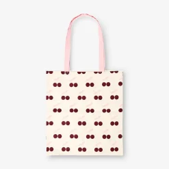 Tote bag - Pink and red cherries