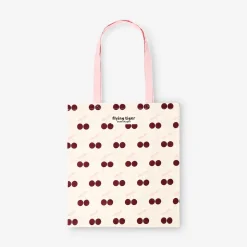 Tote bag - Pink and red cherries