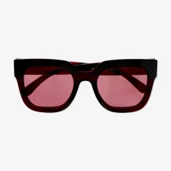 Transparent red sunglasses