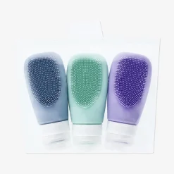 Travel bottles with scrub feature - 3 pcs