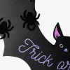Trick or treat bat door sign
