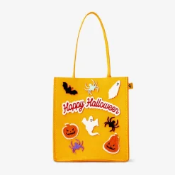 Trick or treat felt bag with candy - Vanilla and strawberry flavours