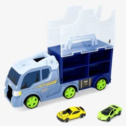 Truck with 2 cars