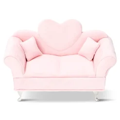 Velvet heart sofa jewellery storage