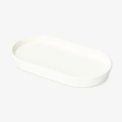 White decorative dish - 18 cm