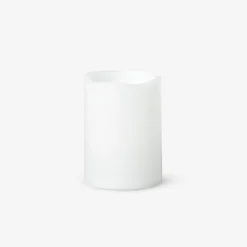 White LED pillar candle - 10 cm