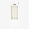 White twisted dinner candles - 4 pcs